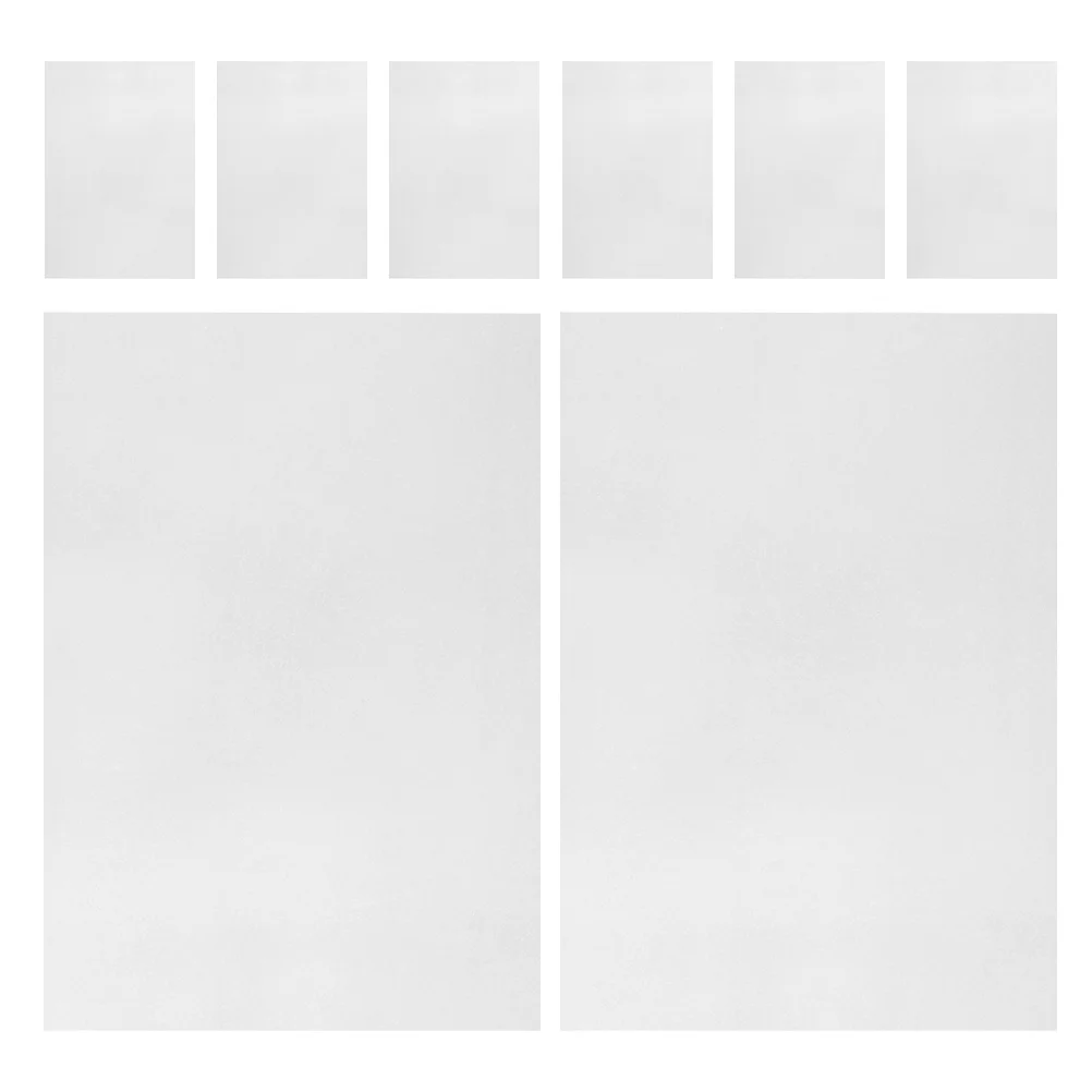 8Pcs Luminous Heat Shrink Sheets Translucent Shrink Plastic Sheets for DIY Handicraft Making Kindergarten Craft Supplies