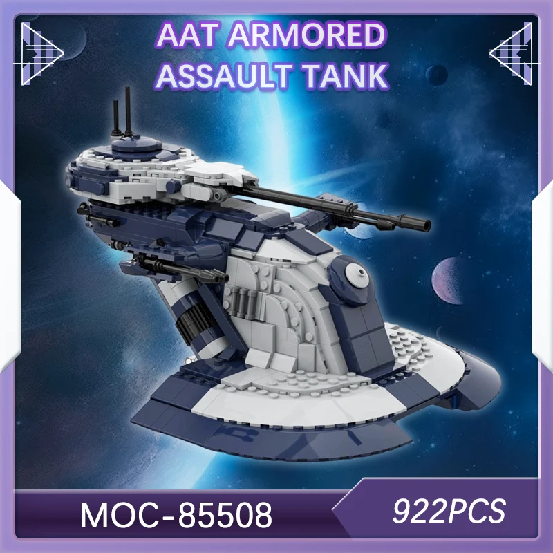 

922PCS Star Diy Battle AAT Armored Assault Tank Building Block Assembly Military Tank Vehicle Brick Set Creative Gifts MOC-85508