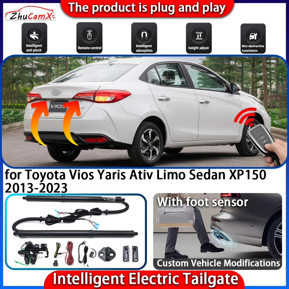 

Smart Powered Tailgate System for Toyota Vios Yaris Ativ Limo Sedan XP150 2013-2023 Automatic Intelligent Trunk Lift Control Kit
