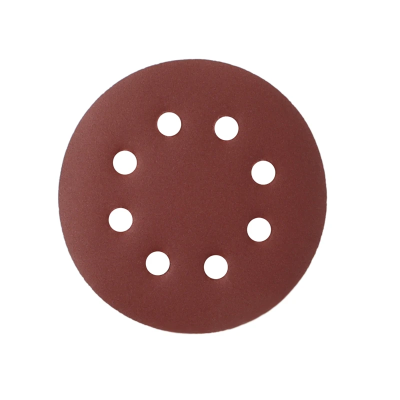 100 ชิ้น Sander Polishing Pad กระดาษทรายรอบรูปร่างแผ่นขัด Hook Loop Sanding กระดาษ Buffing แผ่น 8 กระดาษทราย
