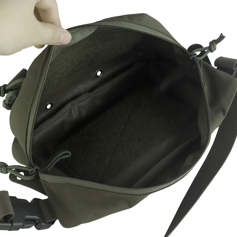 OPHIDIANTAC CS Vest Accessories 2 Use Way Magic Fastener Large Vest Storage Pouch Large Multi-Purpose Drop Pouch for Hunting