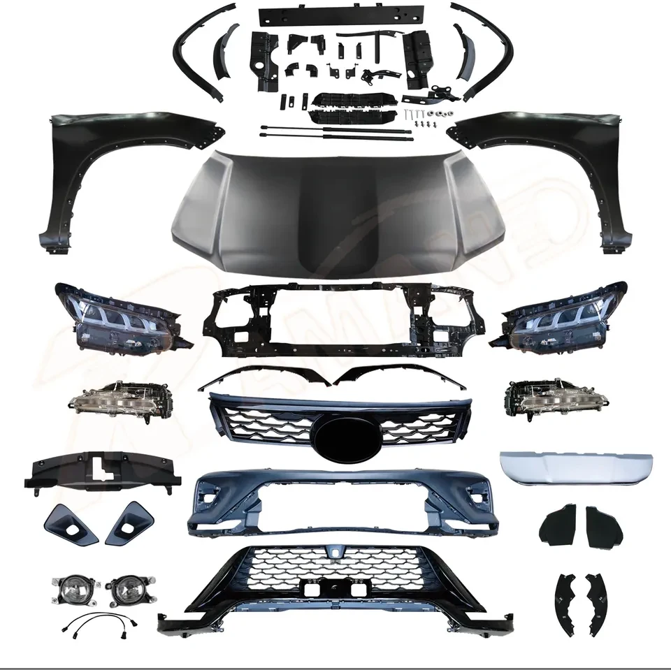 Factory Body Kit For Hilux Vigo 2012-2015 Upgrade To Fortuner Legender 2021 For Toyota Hilux Vigo Facelift Kit