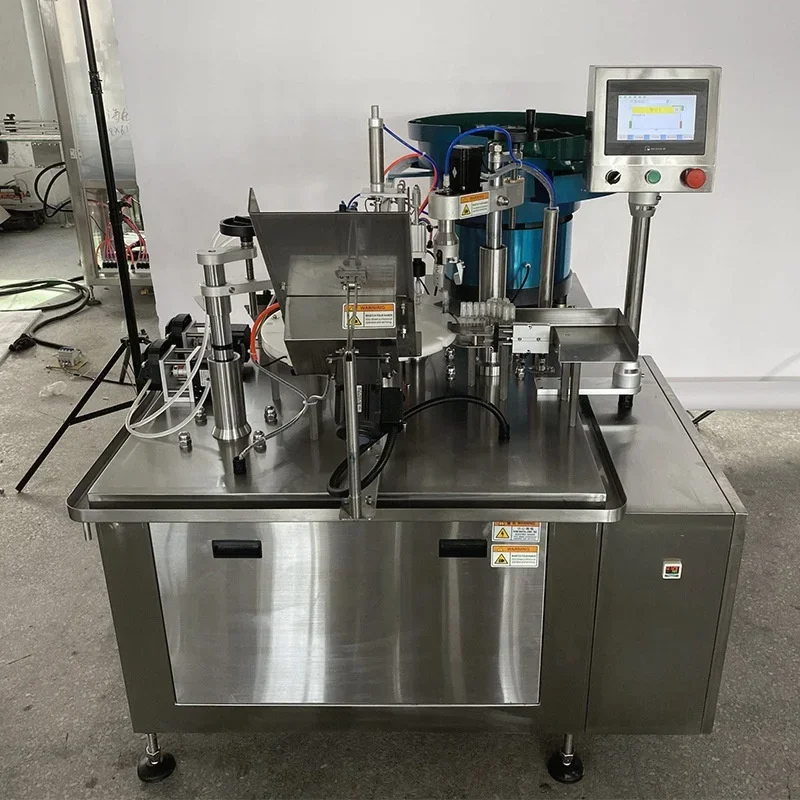 HZGX-2D Automatic Filling and Capping Machine GMP Standard Structure Peristaltic Pump Spray Bottle Small Dose Liquid Packaging