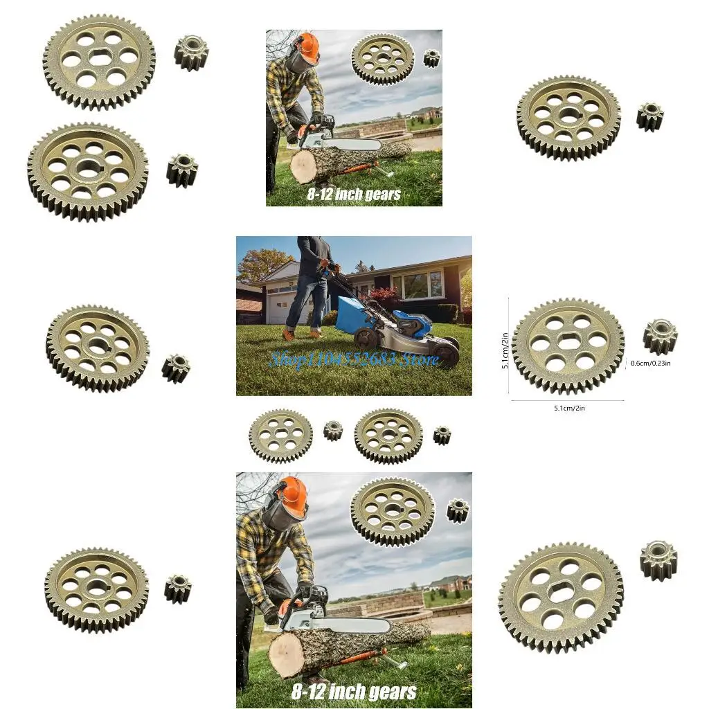 

Y6GD 48/51mm Diameter Chainsaw Gear For Lawnmower Chainsaw Square Hole Assembly Power Transmission Metal Component