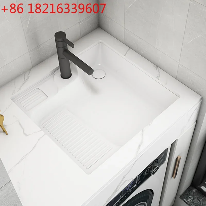 Ceramic hand washing machine with rubbing board significant other laundry sink single basin