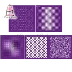 Geometry Mesh Stencil Lace Cake Stencil Template Lace Mat DIY Cake Decorating Tools Cake Stencils for Cake Fondant