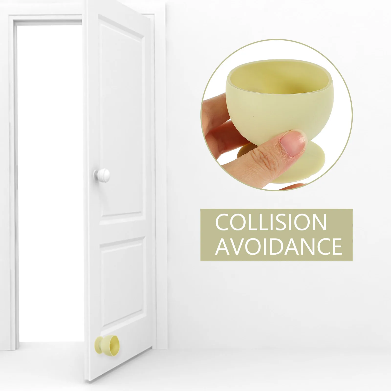 

Door Handle Protector Silicone Suction-Type Wall -Absorbent Pad For Door Knob Guard Wall Protection Bedroom