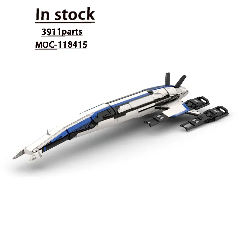 MOC-118415 سفينة الفضاء سفينة حربية بنة نموذج 3911 أجزاء الأولاد والأطفال عيد الميلاد لعبة عيد الميلاد هدية