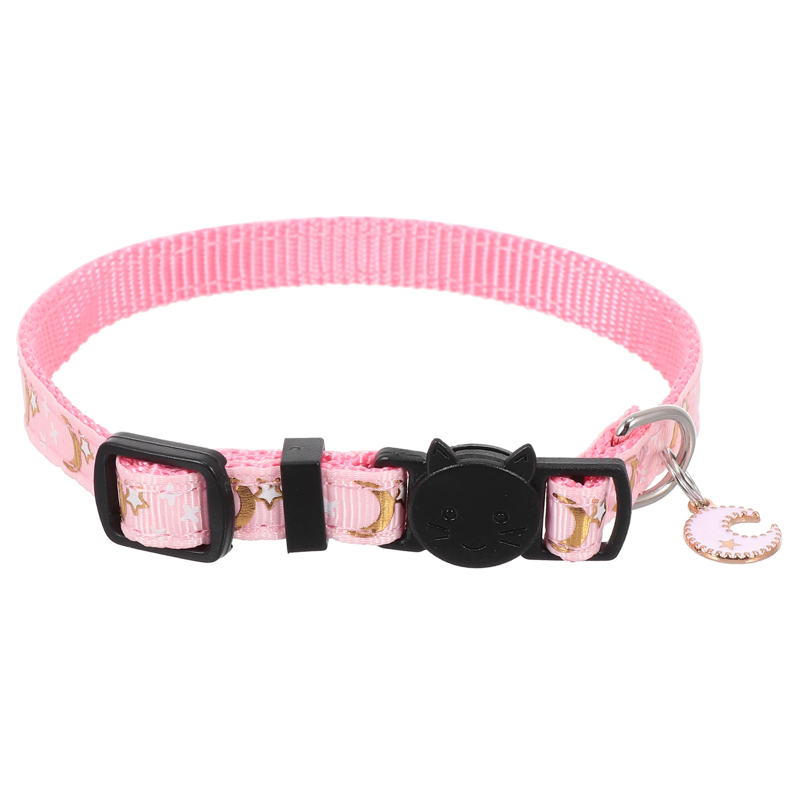 

Breathable Moon Star Cat Kitten Collar Adjustable Cozy Comfortable Soft Suitable Daily Party Birthday Christmas Pet Collar
