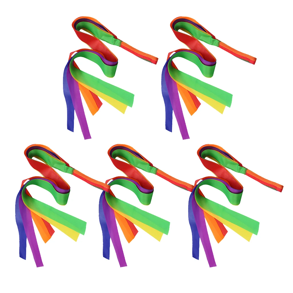Gym Ballet Streamer Multicolor Rhythmic Gymnastic Ribbons Polyester Dance Ribbon Set for Children Practice