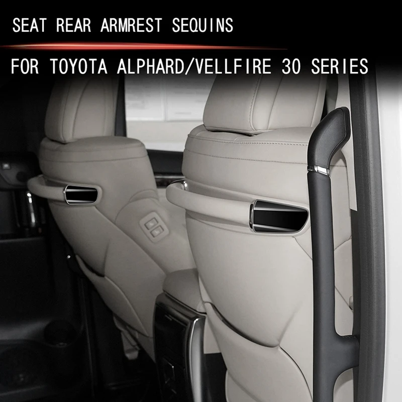 Autos itz hintere Armlehnen verkleidung Aufkleber Sitz armlehnen verkleidung für Toyota Alphard Vellfire 30 Serie 2014-2018