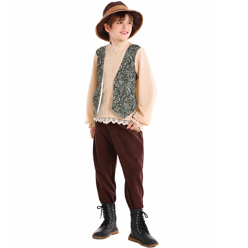 Boys Halloween Retro Gental Suits German Beer Costume School Costume Men Cultural Festival Art Performance Traditional Costume