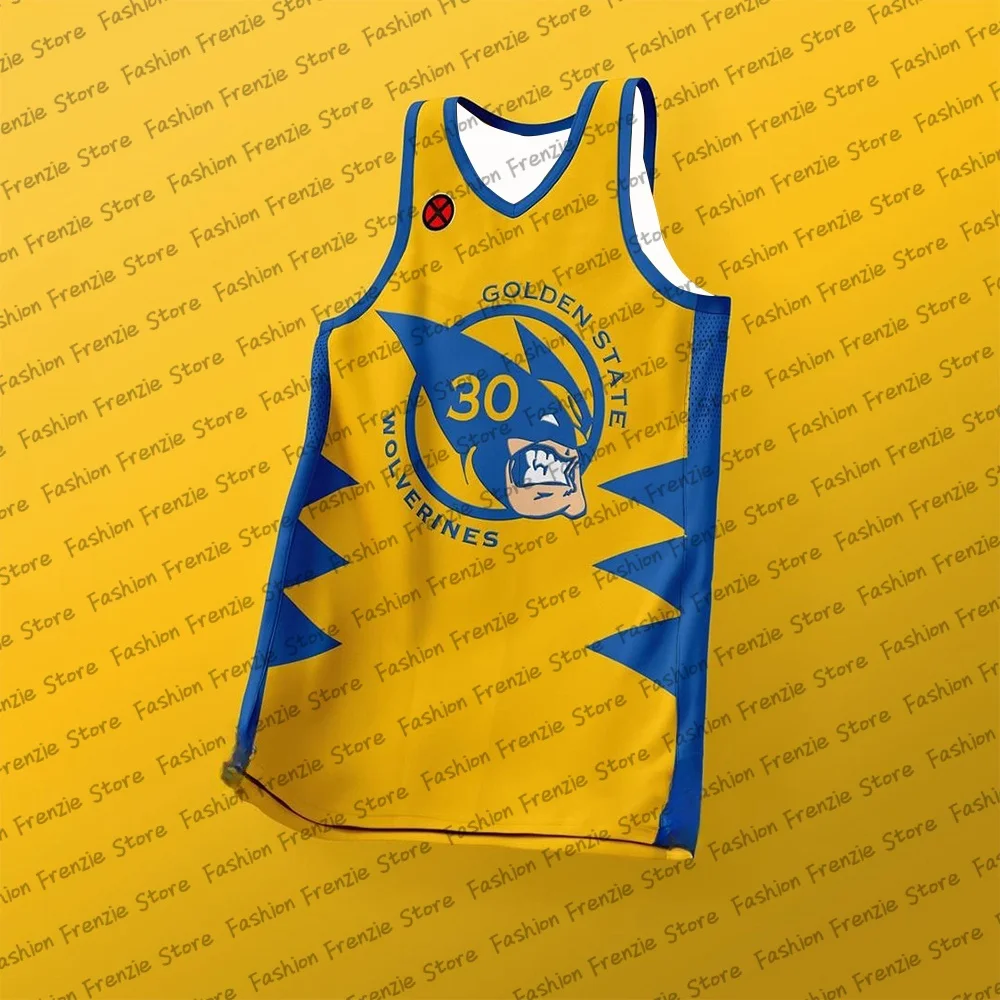 Newest Marvel Hero Deadpool Wolverine Basketball Jerseys Children's Jersey Adult Kid Trainning Uniform Kits Basketball Tank Top