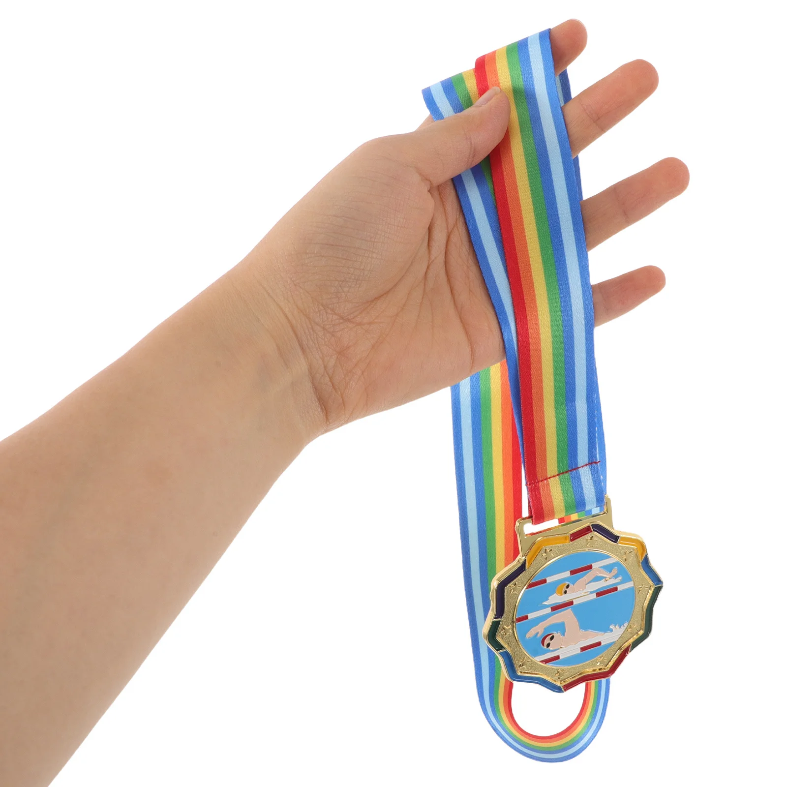 

3 Pcs Swimming Medal Awards The for Student Medals Sport Hanging with Neck Ribbon