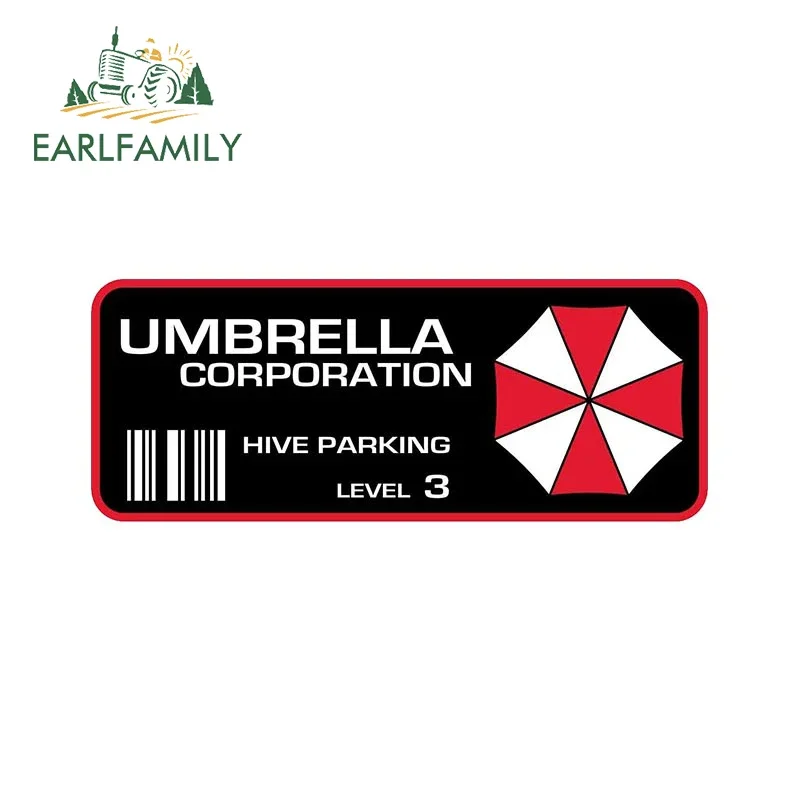 EARLFAMILY 13 cm x 8,3 cm Umbrella Corporation Autoaufkleber ATV Niedlicher Anime Kreativer Aufkleber Kratzfestes Windschutzscheibenzubehör