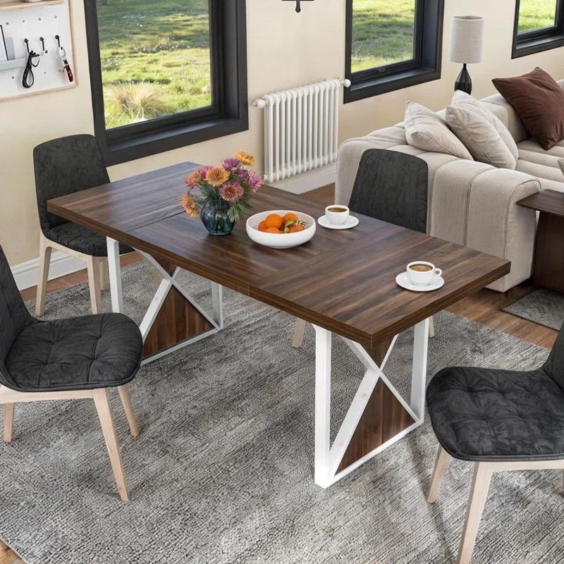 

Hot Selling Modern Design Gegen Höhe Esstisch Anpassbare Holz Möbel Küche Wohnzimmer Verwendung