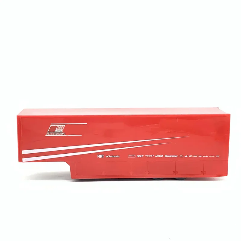 (No Back Door) 28CM 1/43 Transporter Trailer Fitting Plastic Truck Modify Toy Trailer Model Adult Collection Office Decoration