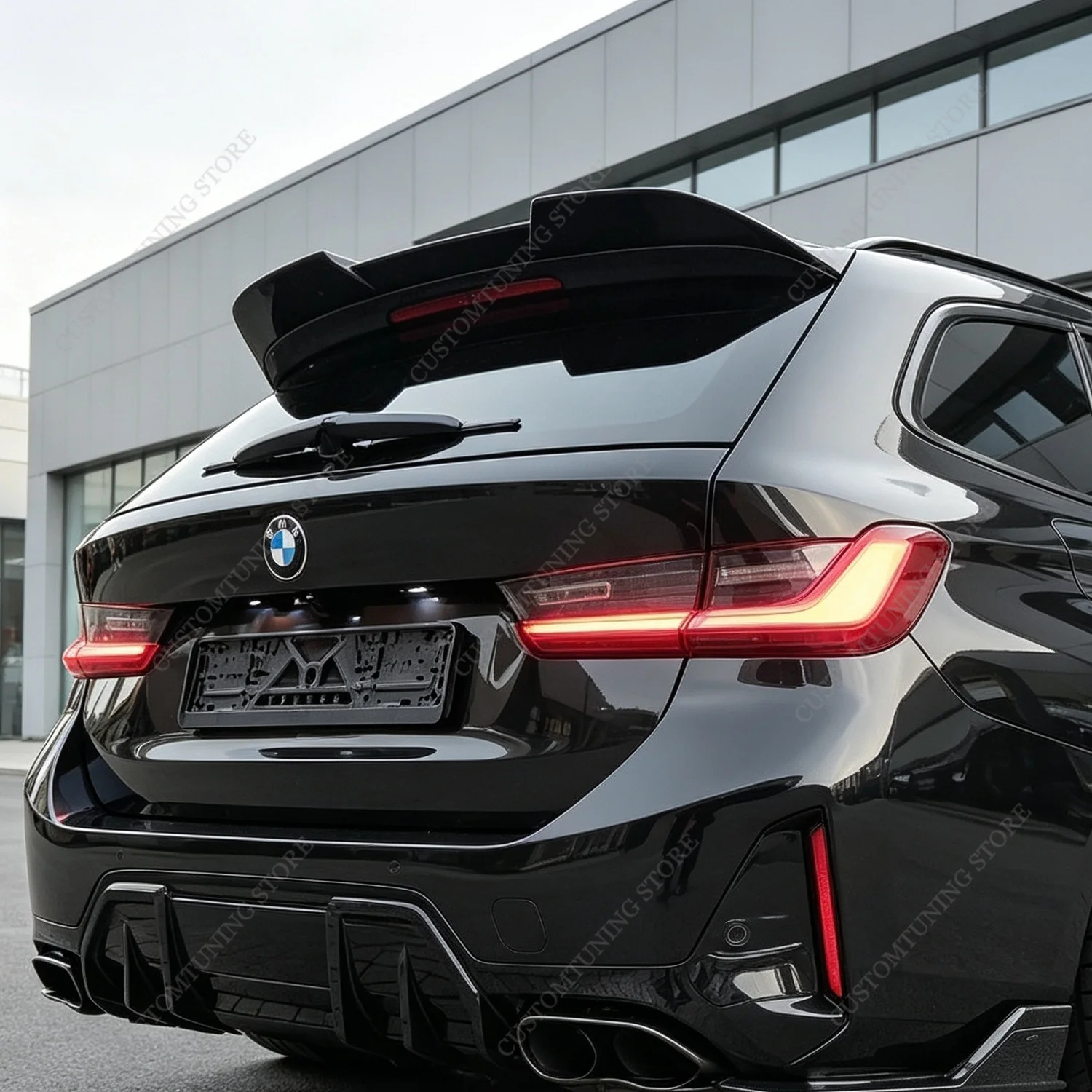 For Bmw G21 Gloss Black FD Style ABS Rear Spoiler Caps 320i 320d 330i 330d 330e M340i Touring Rear TopTail Wing Lid 2019-2026