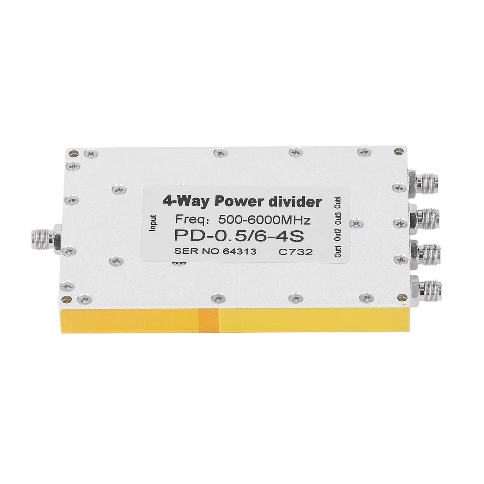 

4 Way Microstrip Power Splitter 500 To 6000MHz Low Insertion Loss High Gain Multi Purpose Durable Stable Performance