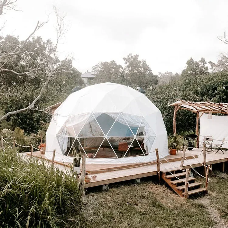 Cúpula houseluxury hotel glamping barraca de acampamento iglu ao ar livre transparente halloween abóbora cúpula tenda