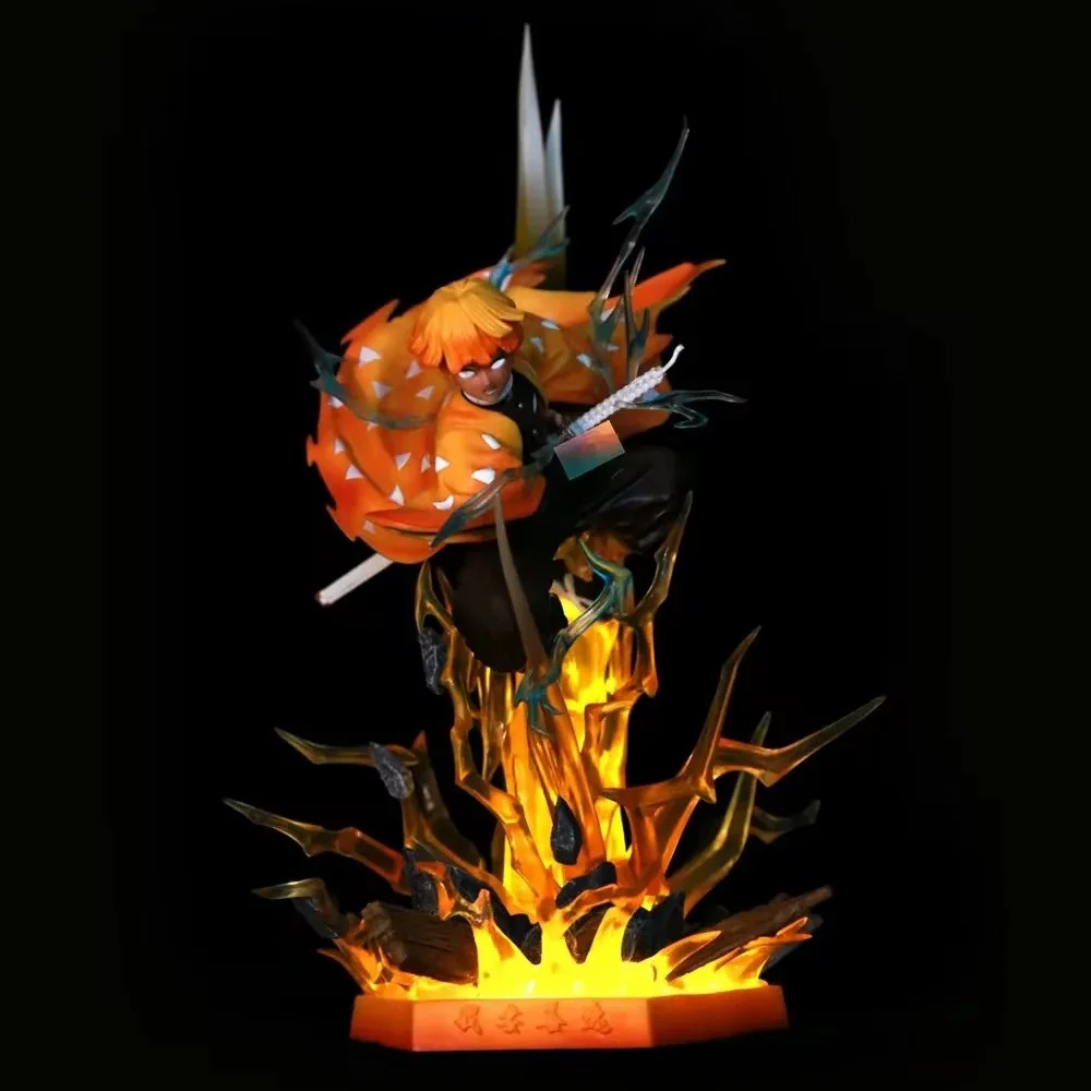 

Аниме-фигурка Demon Slayer: Kimetsu No Yaiba Агацума Зеницу с двумя головами, коллекционная модель, игрушка, 35 см