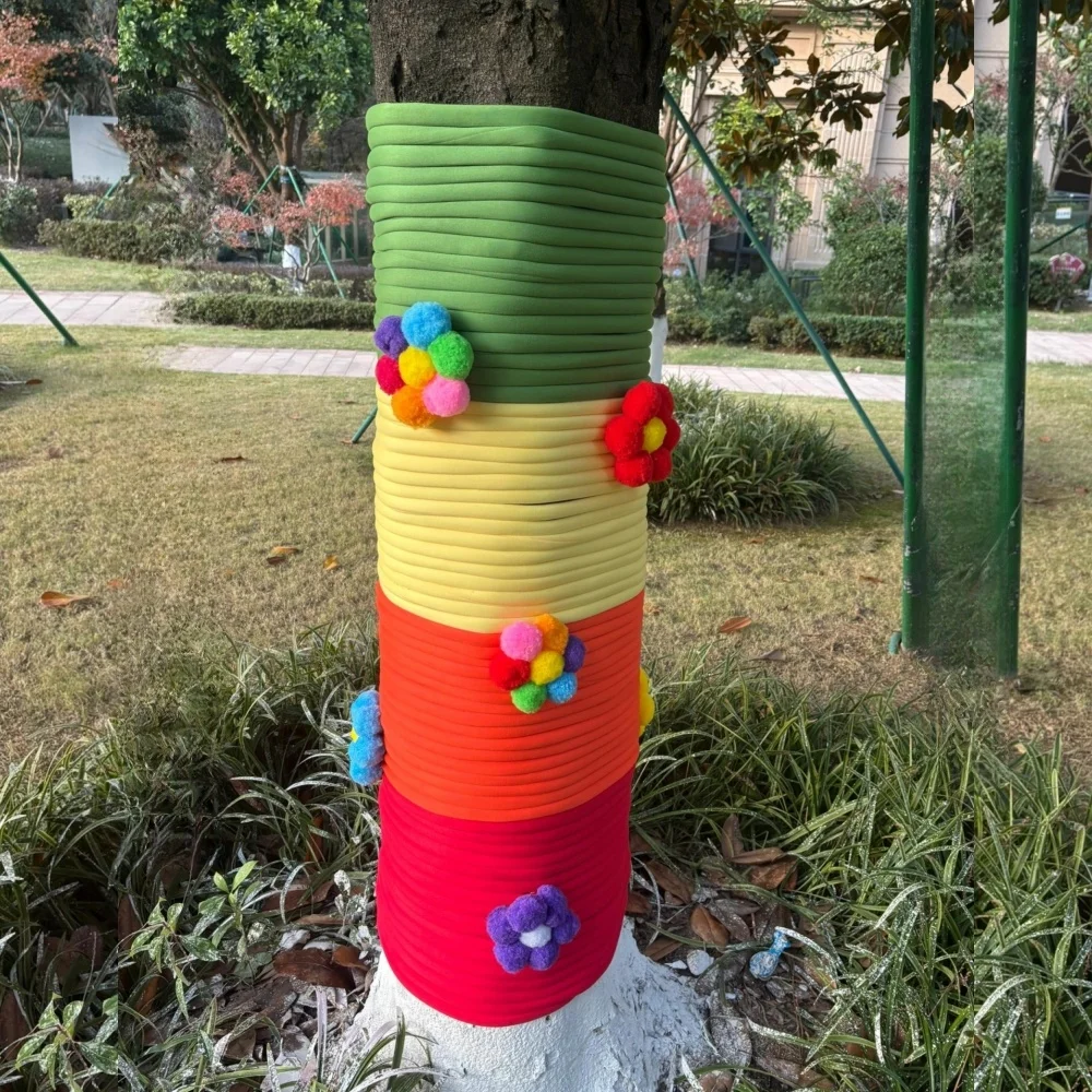 

Набор для вязания из пряжи для декора деревьев в деревенском стиле: креативные украшения для дома своими руками на осень-зиму