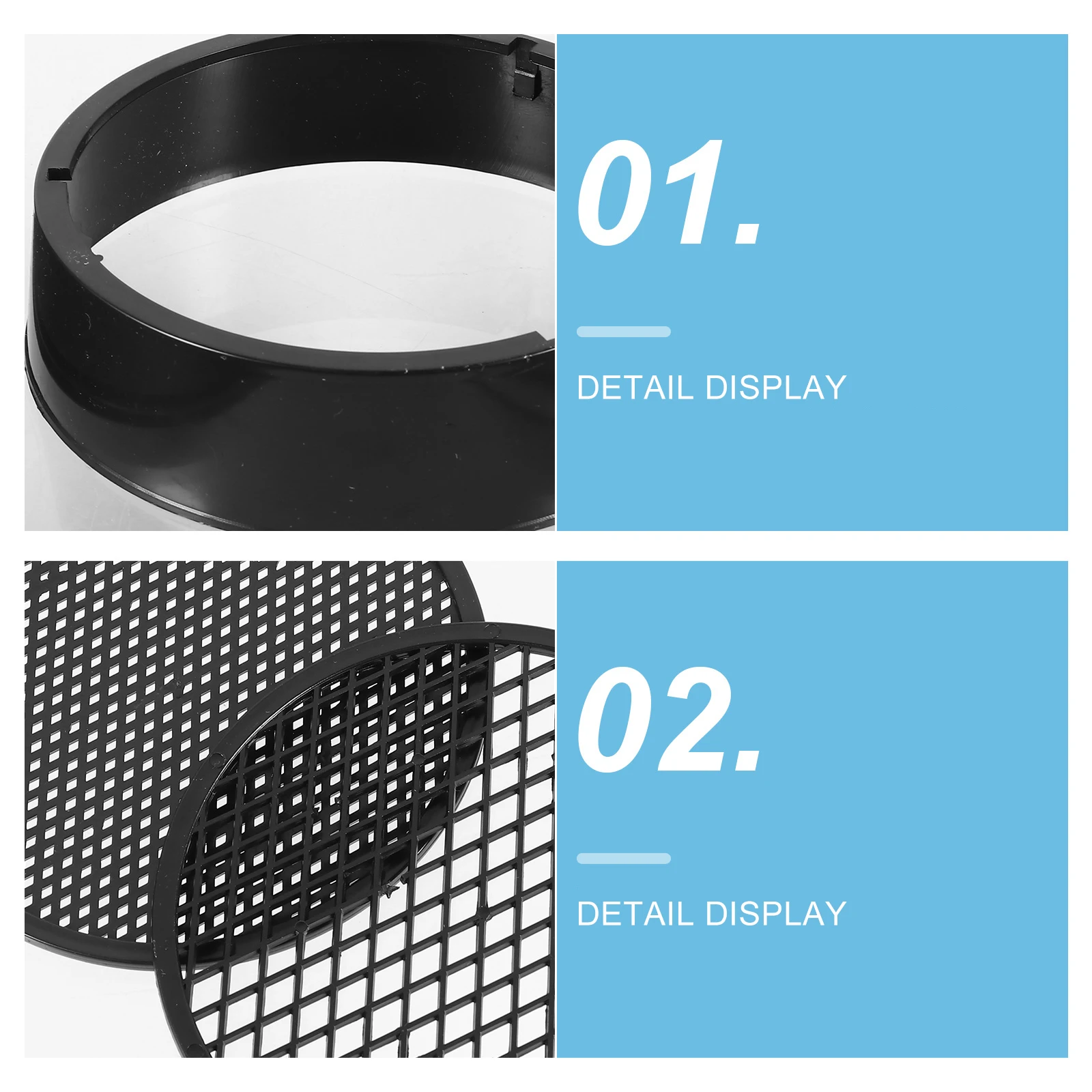 

5Sets Soil Sieve Set Garden Sifting Pan Plastic Gardening Tool Sand Stone Filter Fine Medium Coarse Screens Durable Compost Tool