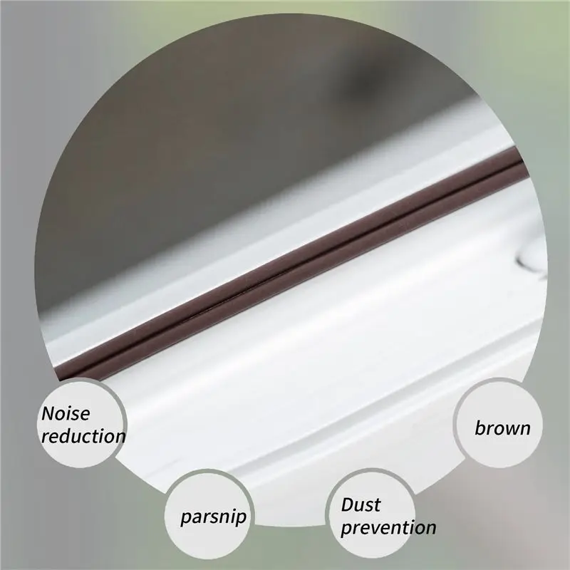 THIVN-2 Roll EVA Seal Weather Strip Foam Tape D Type 10M Doors Windows Draught Excluder Anti-Collision Seal Strips
