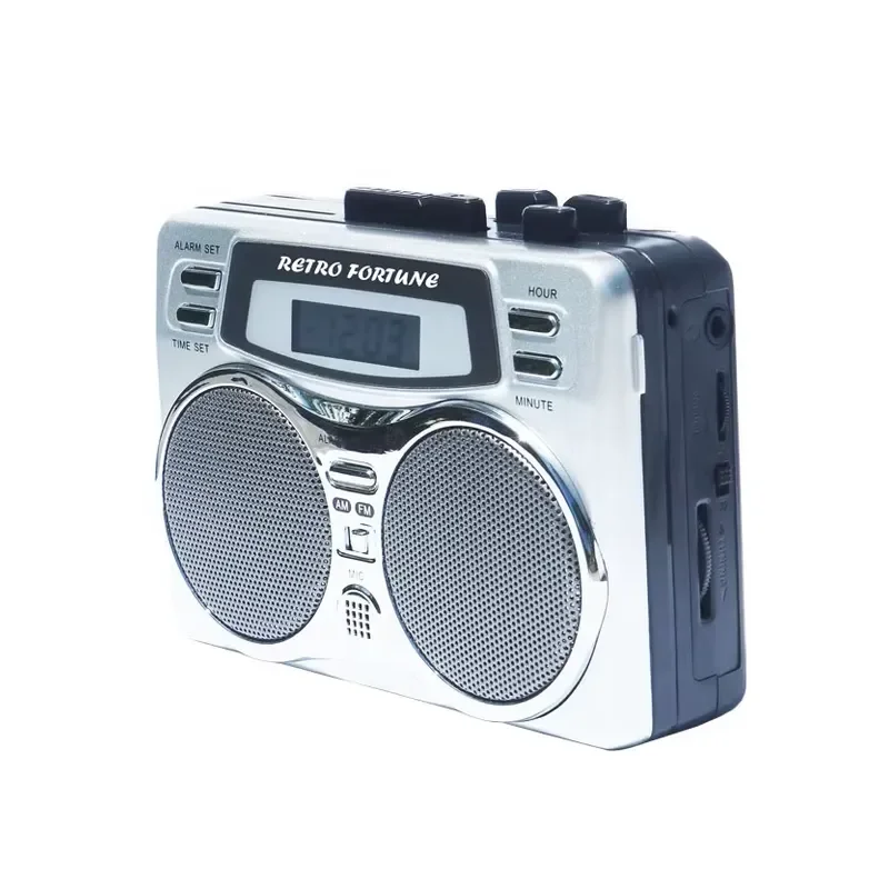 Retro Style Fortune Factory Direct Walkman Tape Player with Recording Function Alarm Clock Radio Player