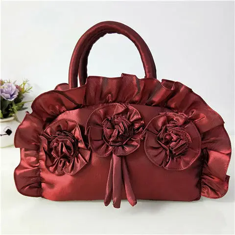 JIAERDI Gothic Purple Y2k Hand Bag Women New Dark Lolita Soft Chic Handle Purse Female Vintage Flower Cute Mini Bag Bolso Mujer