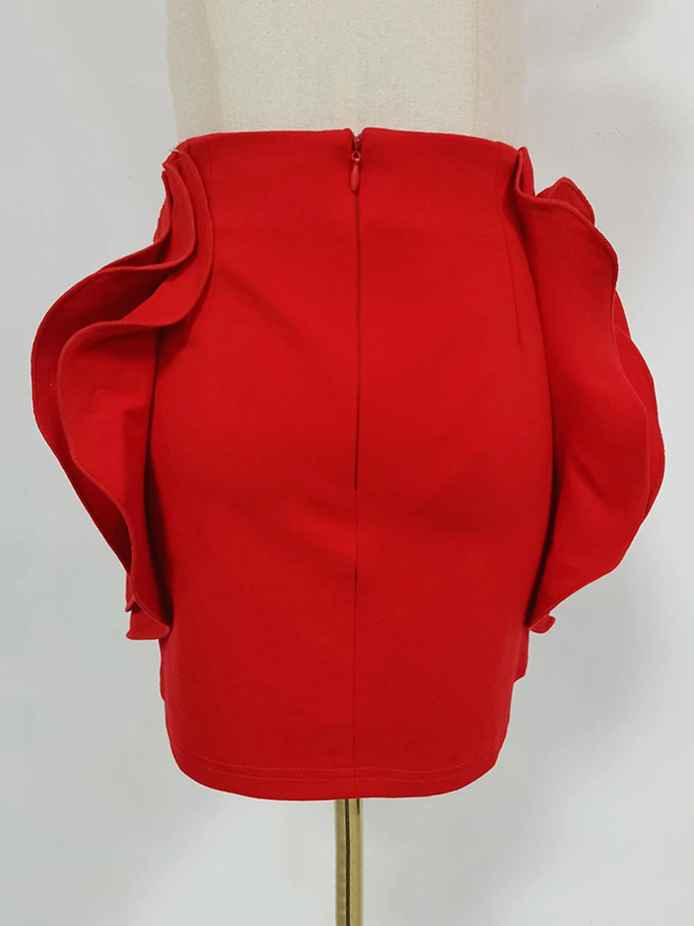 Modphy moda feminina 3d flor mini saias 2025 novos itens cintura alta envoltório hip cor sólida saia feminina