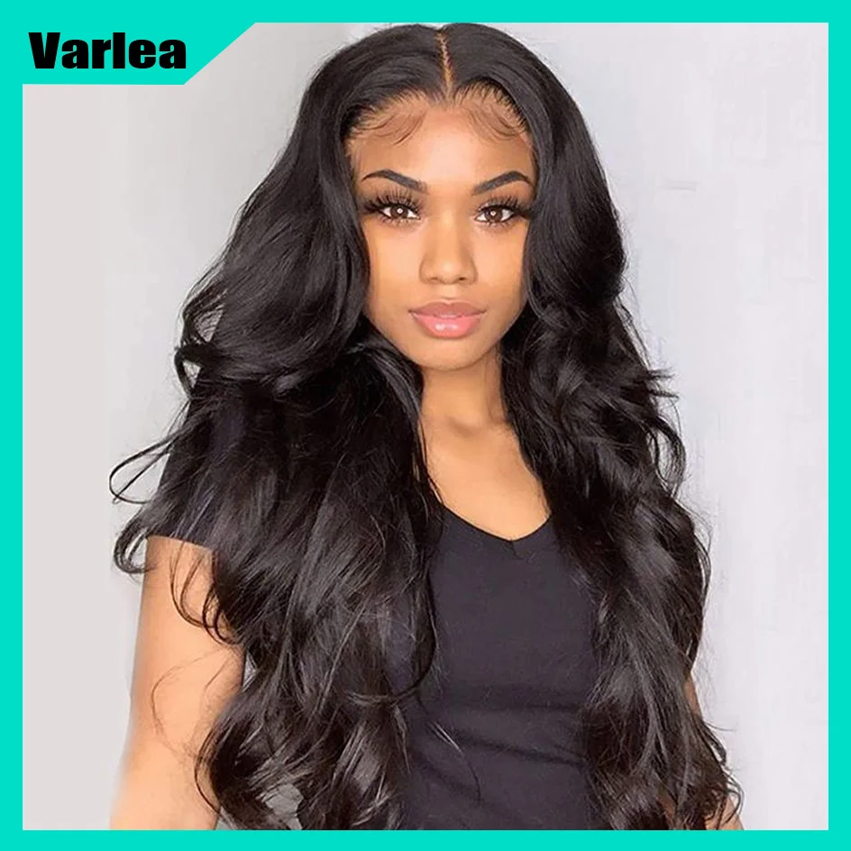 Varlea Body Wave 4x4 encaje Frontal cabello humano prearrancado 5x5 Hd peluca con cierre de encaje cuerpo suelto onda sin pegamento desgaste y Go para mujeres