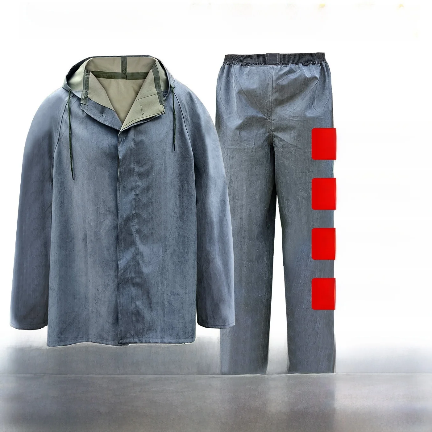 

Extra Thi Canvas Raincoat Special for Flood Relief Separate Rubber Rainwear for Men Traditional Sle Labor Protection ...