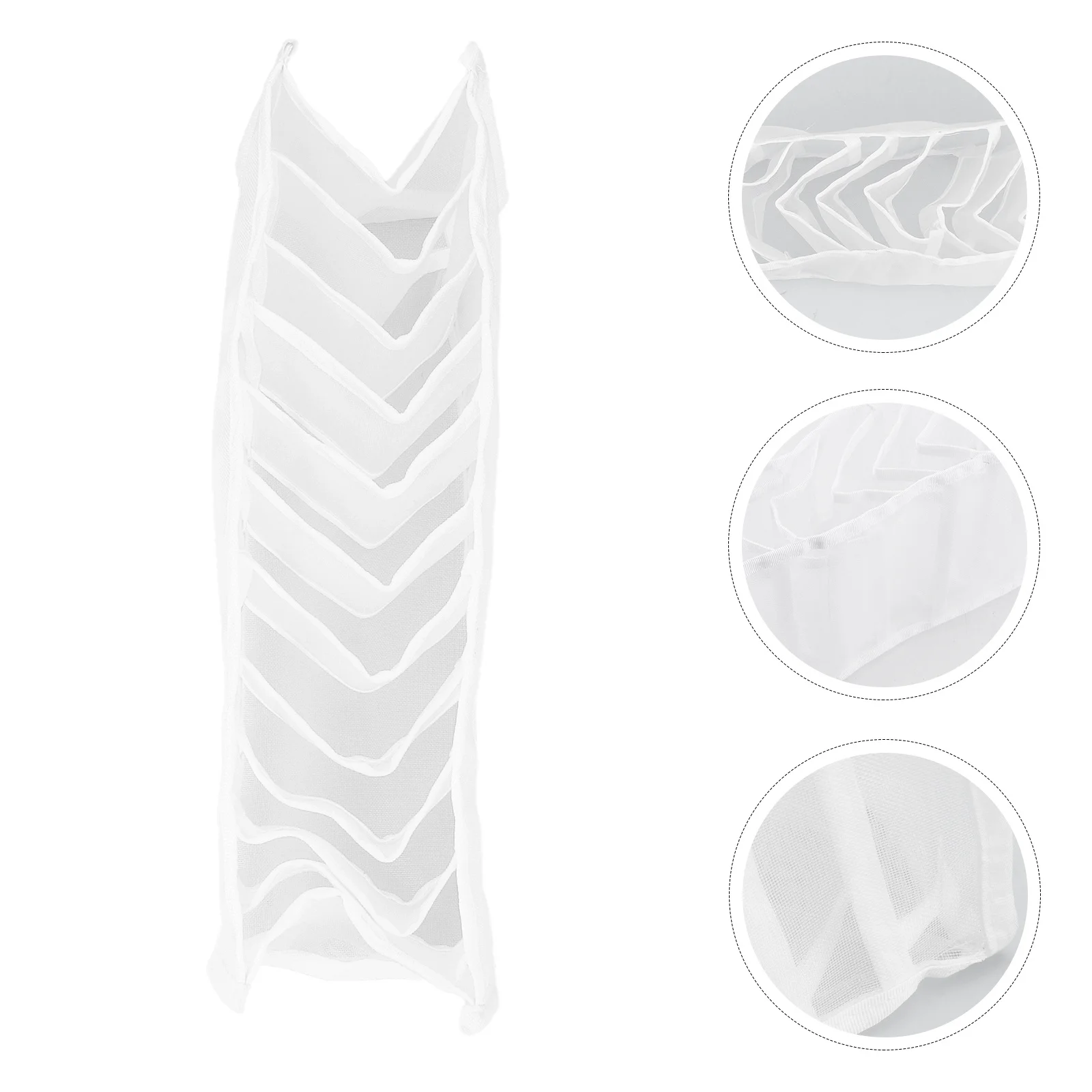 

1Pcs Nylon Underwear Organizer Box Multi Compartment Storage Container for Socks Bra Underwear Drawer Divider Portable Storage