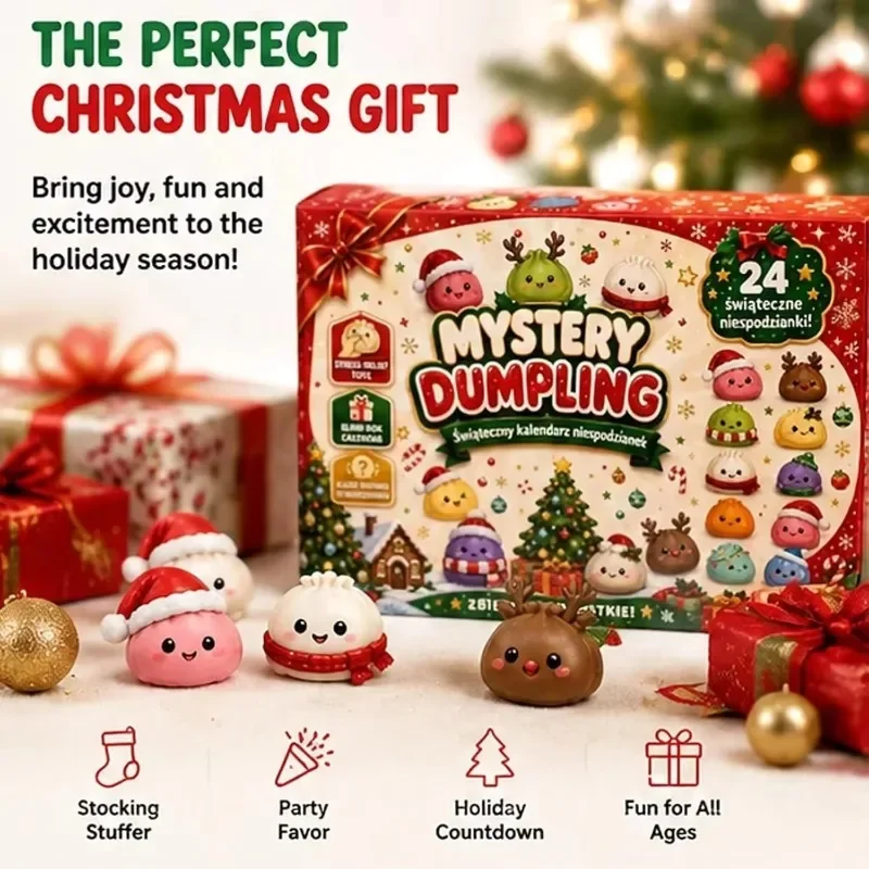 Weihnachts-Quetsch-Adventskalender 2026, Fidget-Countdown-Kalender mit Überraschungen, sensorisches Fidget-Spielzeug für Erwachsene, Weihnachtsparty-Geschenke – Detail 2