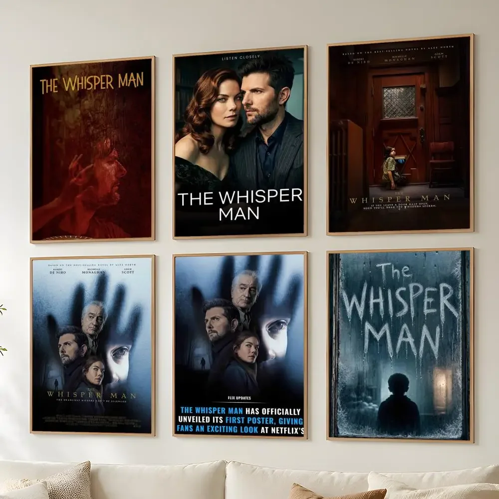 Movie T-The Whisper Man Painting Calligraphy Canvas Wall Art Posters Celebrity Art Prints Aesthetic Room Decor Bedroom Home Gift
