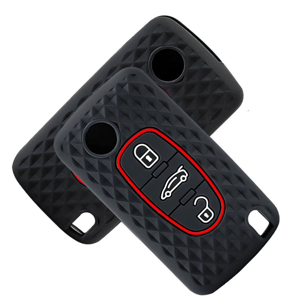 

Car Key Case Cover for Citroen Picasso C3 C5 7x C2 C4 C6 C8 Berlingo C Crosser for Peugeot 107 206 207 307 308 406 407 3008