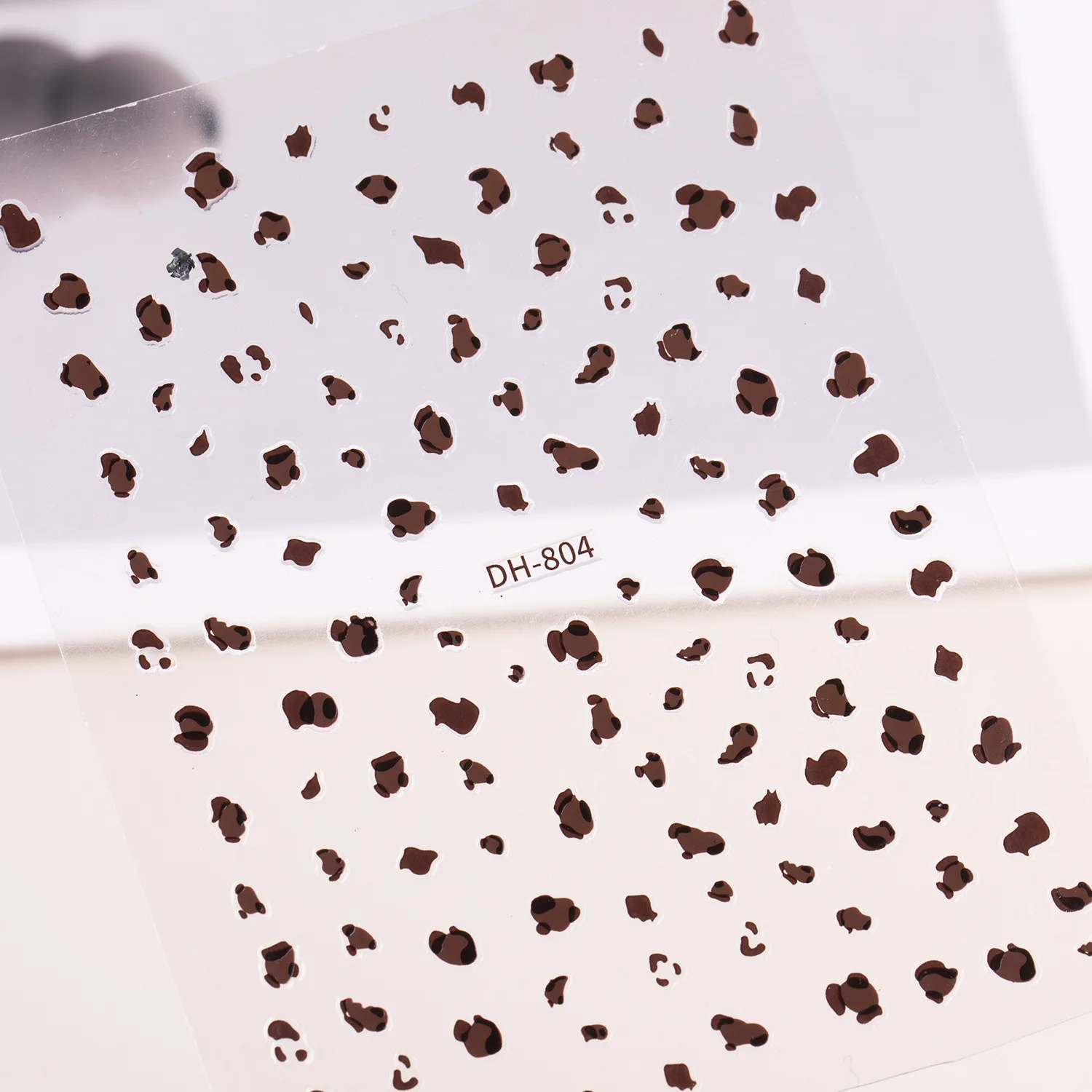 Autocollants pour ongles imprimés léopard, 3 pièces, autocollants 5D auto-adhésifs pour ongles, nœud léopard, décalcomanies françaises pour Nail Art