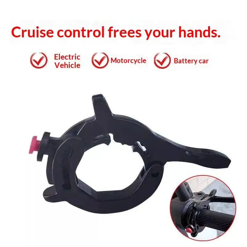 Motorcycle Throttle Cruise Control Lock High Grade Aluminum Durable Long Lasting Grip Assist for Outdoor Motorcycle Trips