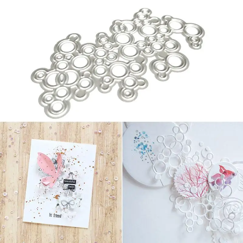 

34YA Circle Geometric Metal Cutting Dies Stencil DIY Scrapbooking Album Stamp Paper C