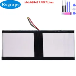 New 7.6V 5000mAh For Irbis NB143 NB144 Notebook Laptop Battery 7 PIN 7 Wire Plug