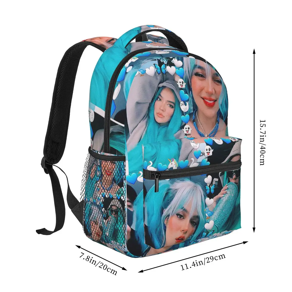 Karol G Tropicoqueta Album Graphic Backpack Student Boys Girls BookBag Children School Bag Laptop Shoulder Bags for Men Women