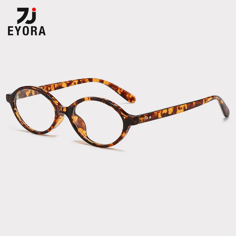 

EYORA Oval Small Frame Retro Reading Glasses Woman Anti Blue Light Photochromic Hyperopia Eyewear Prescription Glasses Minus