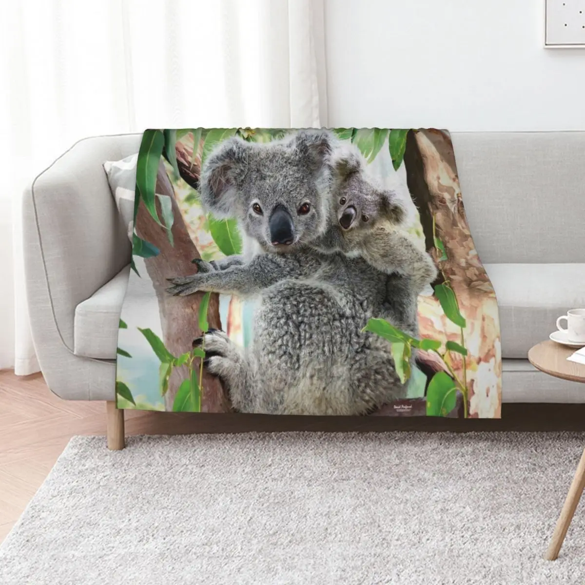 Koala Cuddles Throw Blanket Sleeping Bag Decorative Sofa Hair Blankets For Baby for sofa Soft Beds Blankets