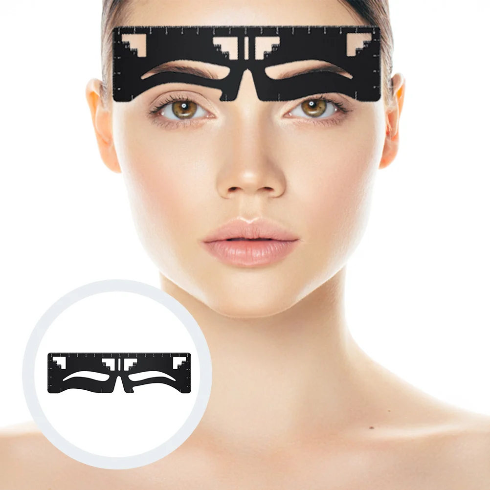 女性の眉毛テンプレートステンシル眉毛整形定規再利用可能な便利なメイクアップグルーミングツール女性への完璧なギフト