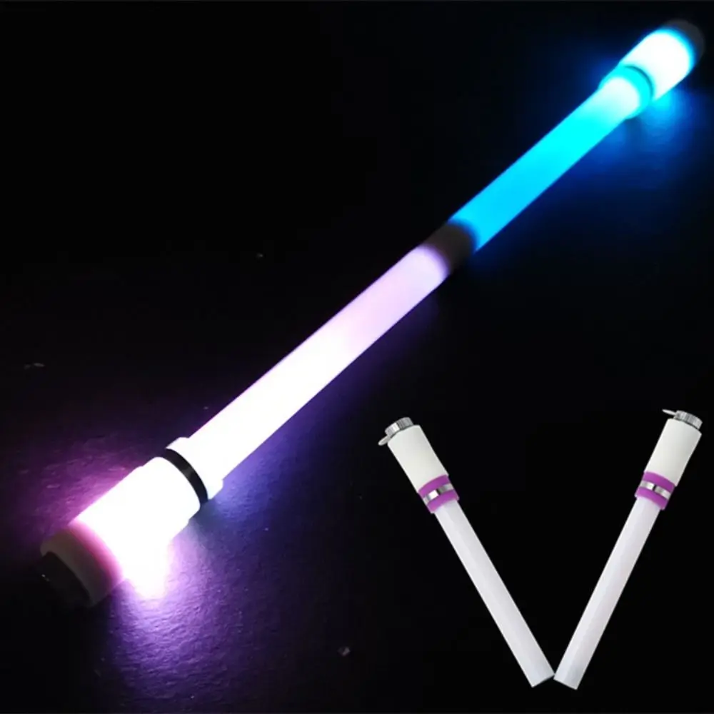 

Pen Stationery Kids Gift Fidget Toy Foldable Spinning Pen Rotating Light Pen Magnet Light Balance Pen Luminous Spinning Pen