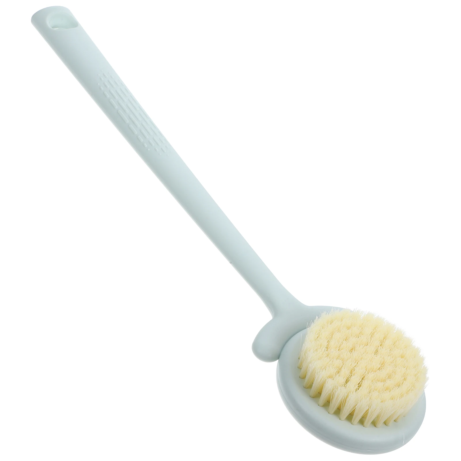

Ergonomic Bath Brush With Handle Exfoliating Shower Brush For Back Body Scrubbing Durable Skin-Friendly Plastic Bathing Tool