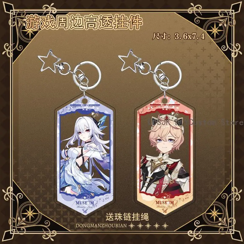 

Game Dahlia Skirk Genshin Impact Anime Backpack Pendant KeyChain Key Chain Kawaii Figure Acrylic Keyring Birthday Gift