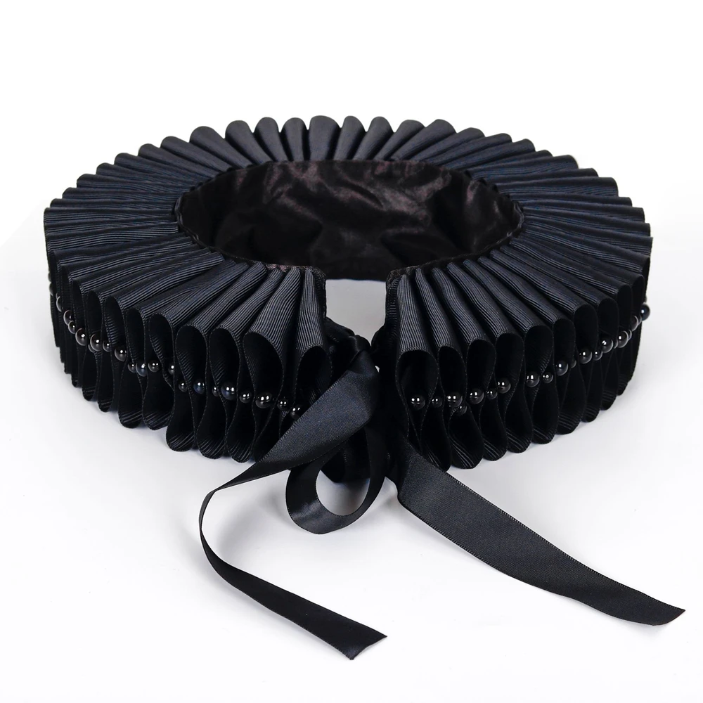 

Renaissance Neck Ruff Collar Halloween Party Carnival Clown Cosplay Costume Accessories