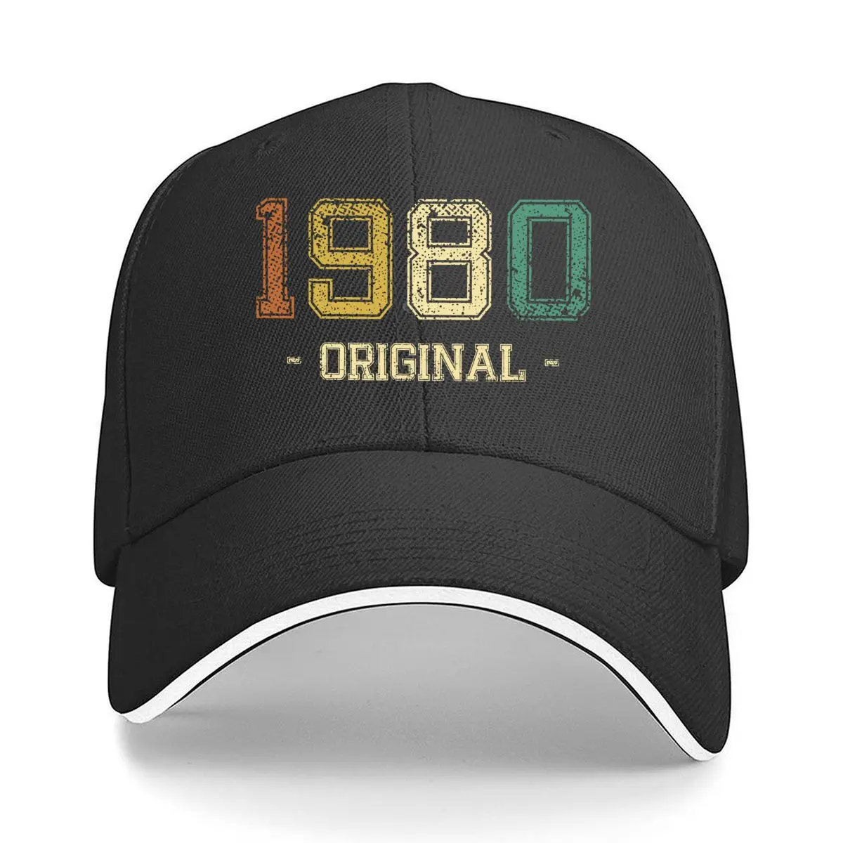 1980 Original Vintage Typography Sandwich Baseball Cap